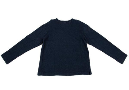 45rpm 45R Indigo Dye One Point Logo V-Neck Sweatshirt Size 5