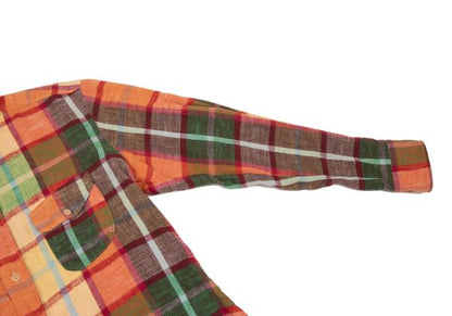 45rpm 45R Colorful Check Flannel Shirt Red Multi Size 3