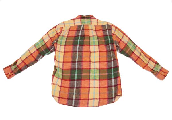 45rpm 45R Colorful Check Flannel Shirt Red Multi Size 3