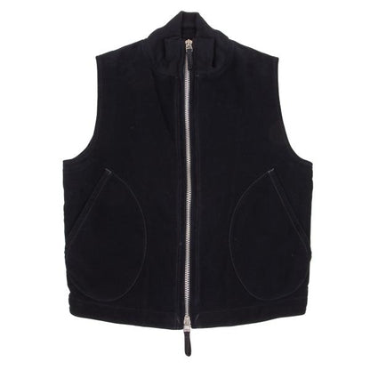 45rpm Cotton Velour Padded Double Zip Vest Blue Size 3