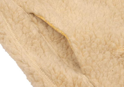 45rpm& Beige Wool Blend Boa Fleece Zip Up Vest Size 3