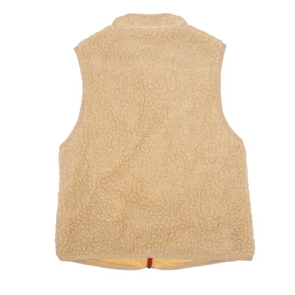 45rpm& Beige Wool Blend Boa Fleece Zip Up Vest Size 3