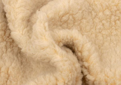 45rpm& Beige Wool Blend Boa Fleece Zip Up Vest Size 3