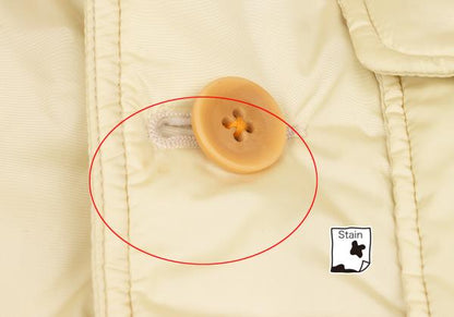 45rpm& Poly-Nylon Flap Pocket Padded Vest Cream Size 4