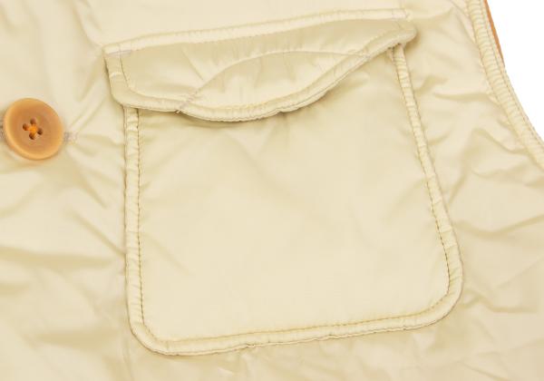 45rpm& Poly-Nylon Flap Pocket Padded Vest Cream Size 4