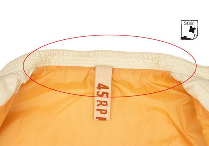 45rpm& Poly-Nylon Flap Pocket Padded Vest Cream Size 4