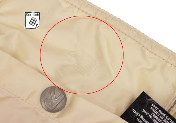 45rpm& Poly-Nylon Flap Pocket Padded Vest Cream Size 4