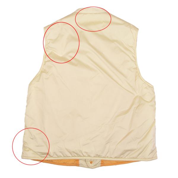 45rpm& Poly-Nylon Flap Pocket Padded Vest Cream Size 4