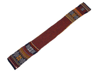 45rpm Ethnic Pattern Horse Print Wool Scarf Blue