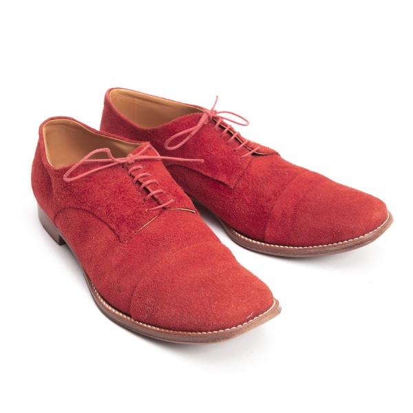 45rpm 45R Horse Suede Plain Toe Shoes Red Size 5 (27cm)