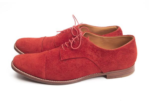 45rpm 45R Horse Suede Plain Toe Shoes Red Size 5 (27cm)