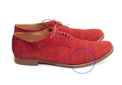 45rpm 45R Horse Suede Plain Toe Shoes Red Size 5 (27cm)
