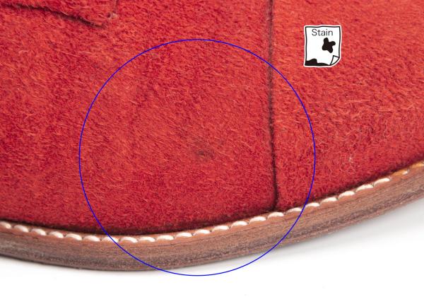 45rpm 45R Horse Suede Plain Toe Shoes Red Size 5 (27cm)
