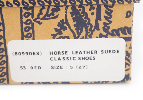 45rpm 45R Horse Suede Plain Toe Shoes Red Size 5 (27cm)