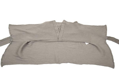 ISSEY MIYAKE me Horizontal Pleat Flare Blouse Gray Size F