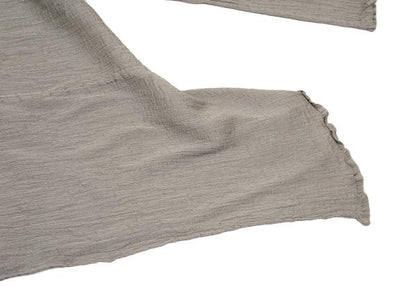 ISSEY MIYAKE me Horizontal Pleat Flare Blouse Gray Size F