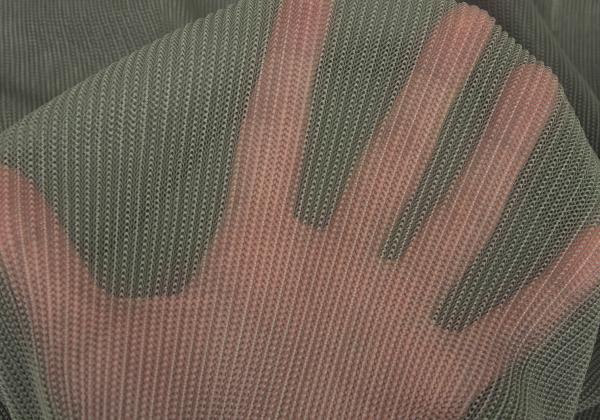 PLEATS PLEASE Mesh Pleated T-Shirt Green Size 3