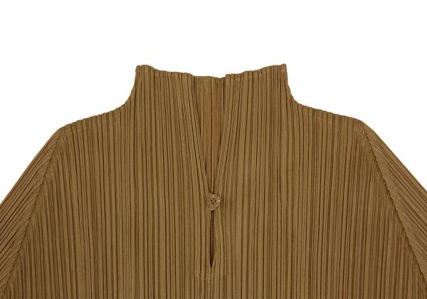PLEATS PLEASE Pleated Skipper Cut & Sew Top Gold Size 3
