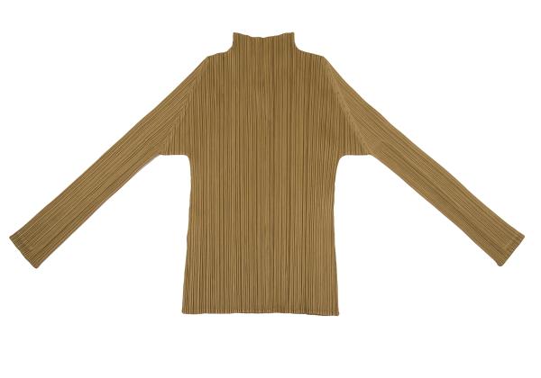 PLEATS PLEASE Pleated Skipper Cut & Sew Top Gold Size 3