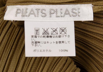PLEATS PLEASE Pleated Skipper Cut & Sew Top Gold Size 3