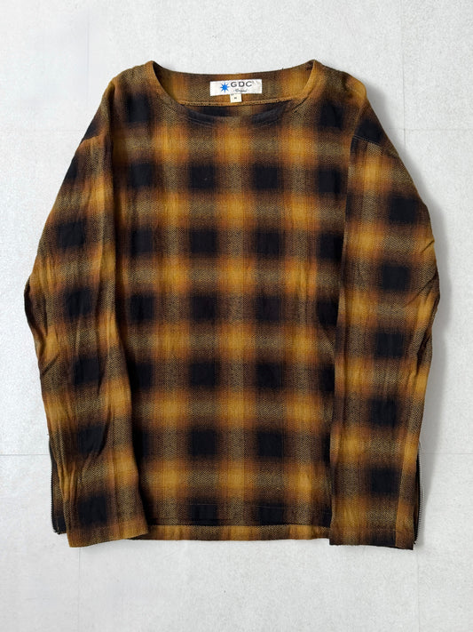 Vintage GDC Checkered Multi-Color Long Sleeve Shirt Size M