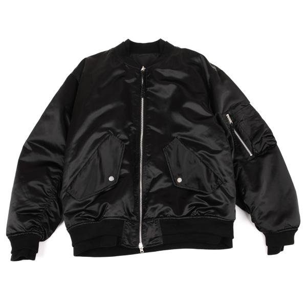 SUPERTHANKS Black Reversible MA-1 Bomber Jacket Size M