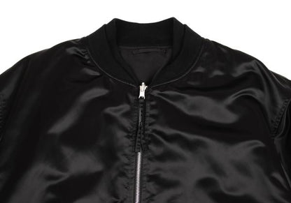 SUPERTHANKS Black Reversible MA-1 Bomber Jacket Size M