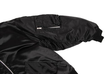 SUPERTHANKS Black Reversible MA-1 Bomber Jacket Size M