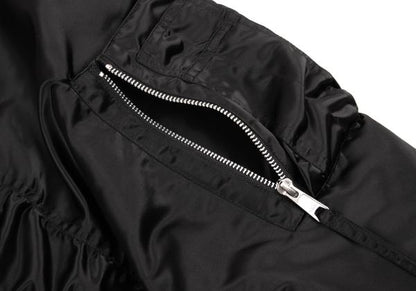 SUPERTHANKS Black Reversible MA-1 Bomber Jacket Size M