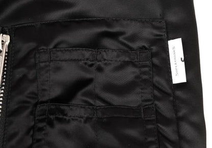 SUPERTHANKS Black Reversible MA-1 Bomber Jacket Size M