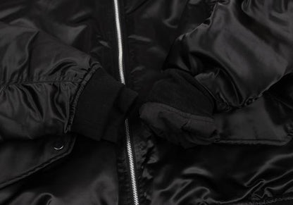 SUPERTHANKS Black Reversible MA-1 Bomber Jacket Size M