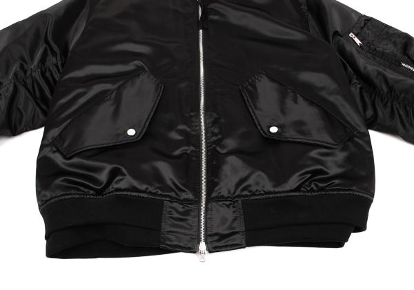 SUPERTHANKS Black Reversible MA-1 Bomber Jacket Size M