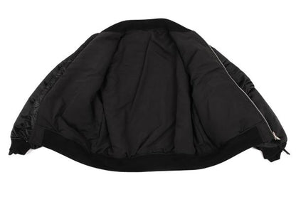 SUPERTHANKS Black Reversible MA-1 Bomber Jacket Size M
