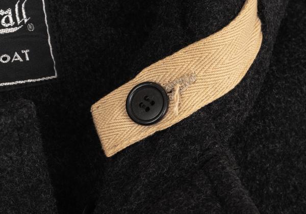 GLOVERALL Charcoal Melton Wool Duffle Coat Size S