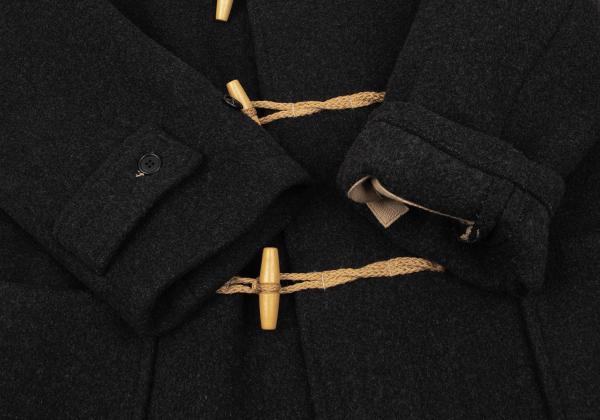 GLOVERALL Charcoal Melton Wool Duffle Coat Size S
