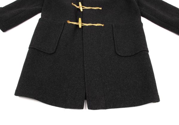 GLOVERALL Charcoal Melton Wool Duffle Coat Size S