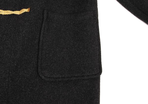GLOVERALL Charcoal Melton Wool Duffle Coat Size S