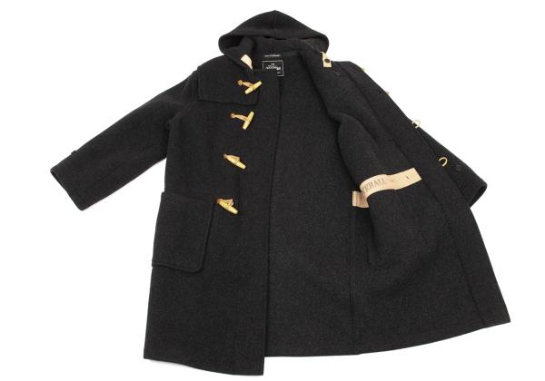 GLOVERALL Charcoal Melton Wool Duffle Coat Size S