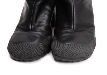 RANDOM IDENTITIES 19SS Black Loop Heel Boots Size 40 (25cm)