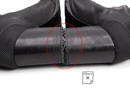 RANDOM IDENTITIES 19SS Black Loop Heel Boots Size 40 (25cm)