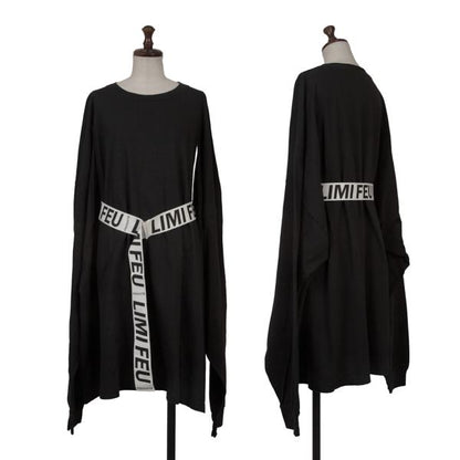 LIMI feu PRODUCT 18SS Cotton Belted Hole Top Black Size S