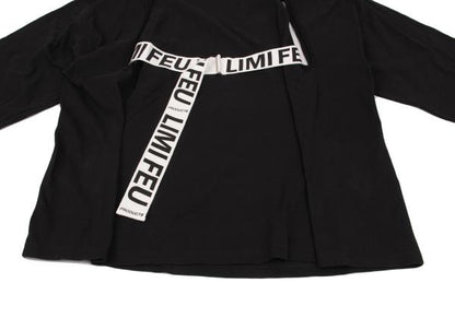 LIMI feu PRODUCT 18SS Cotton Belted Hole Top Black Size S