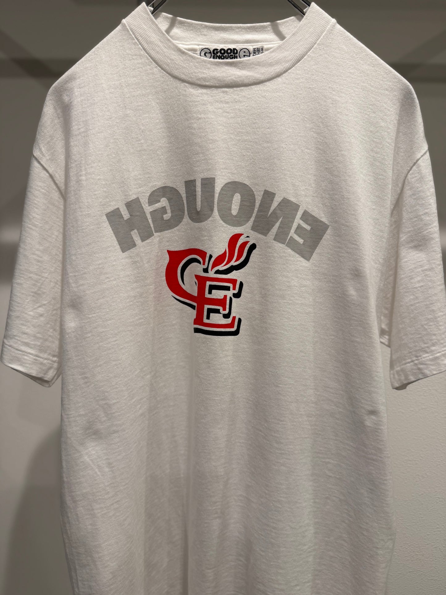GOODENOUGH 90s White Tee Size M