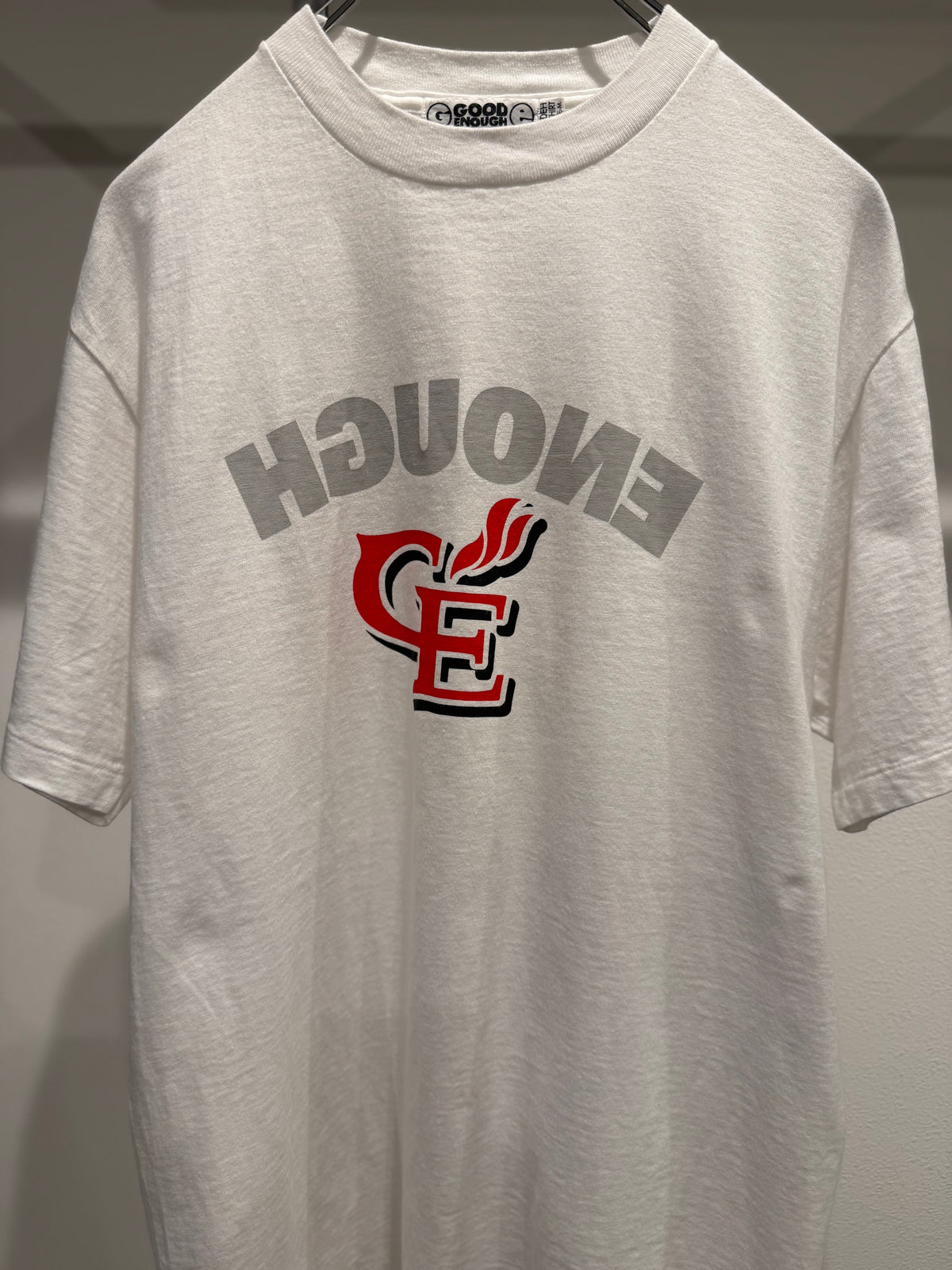GOODENOUGH 90s White Tee Size M
