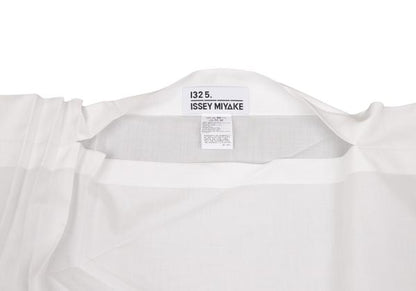 ISSEY MIYAKE 132 5. Poly Bias Pleated Blouse White Size 2