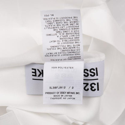 ISSEY MIYAKE 132 5. Poly Bias Pleated Blouse White Size 2