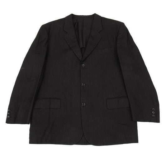 COMME des GARCONS HOMME Linen 3B Blazer Black Size M