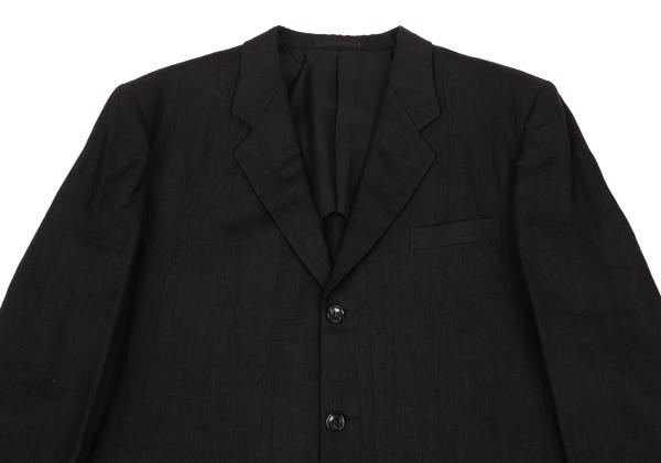 COMME des GARCONS HOMME Linen 3B Blazer Black Size M