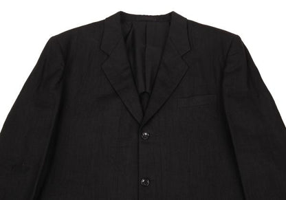 COMME des GARCONS HOMME Linen 3B Blazer Black Size M