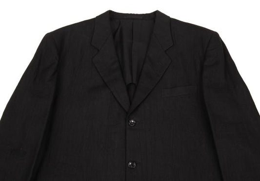 COMME des GARCONS HOMME Linen 3B Blazer Black Size M